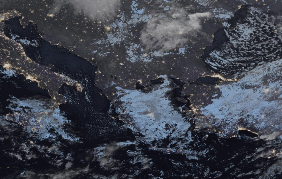 Τελευταία δορυφορική εικόνα νεφοκάλυψης