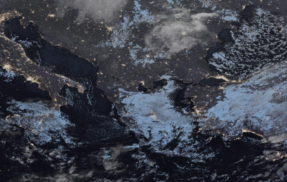 Τελευταία δορυφορική εικόνα νεφοκάλυψης