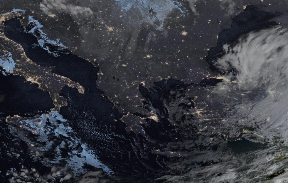 Τελευταία δορυφορική εικόνα νεφοκάλυψης