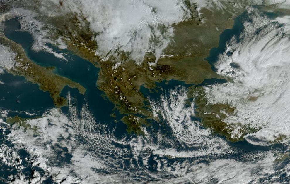 Τελευταία δορυφορική εικόνα νεφοκάλυψης