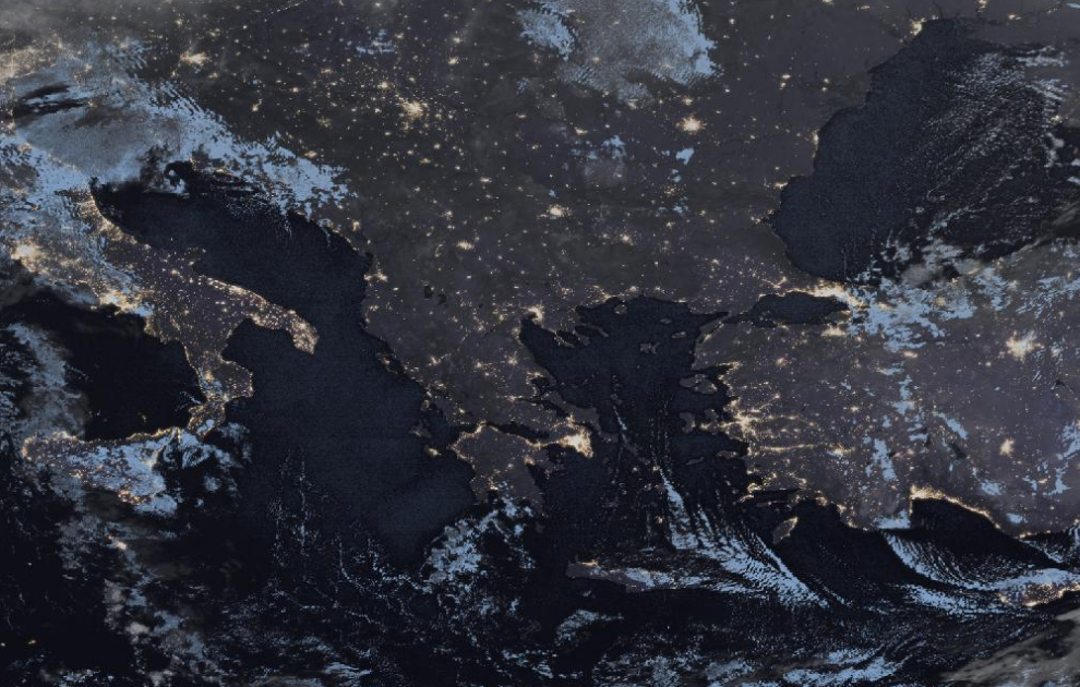 Τελευταία δορυφορική εικόνα νεφοκάλυψης