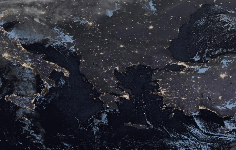 Τελευταία δορυφορική εικόνα νεφοκάλυψης