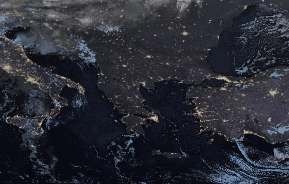 Τελευταία δορυφορική εικόνα νεφοκάλυψης