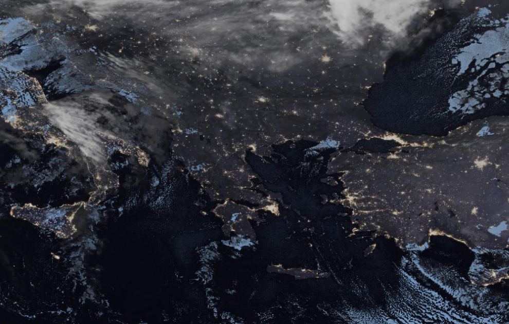 Τελευταία δορυφορική εικόνα νεφοκάλυψης