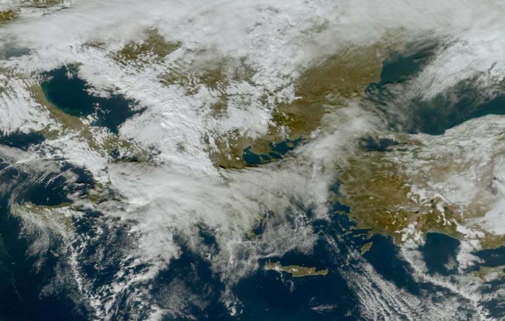 Τελευταία δορυφορική εικόνα νεφοκάλυψης