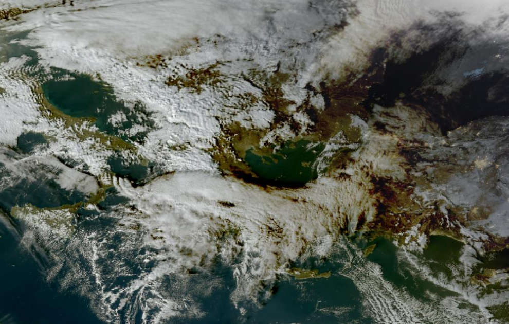 Τελευταία δορυφορική εικόνα νεφοκάλυψης