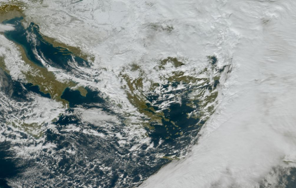 Τελευταία δορυφορική εικόνα νεφοκάλυψης