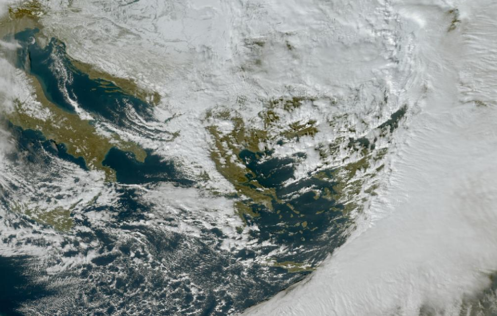 Τελευταία δορυφορική εικόνα νεφοκάλυψης