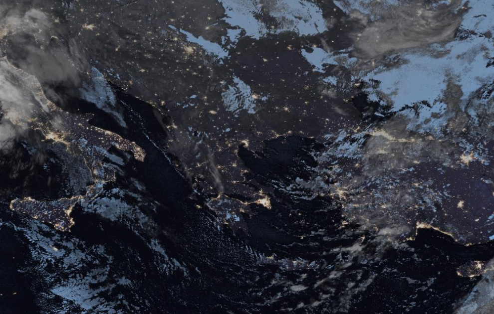 Τελευταία δορυφορική εικόνα νεφοκάλυψης