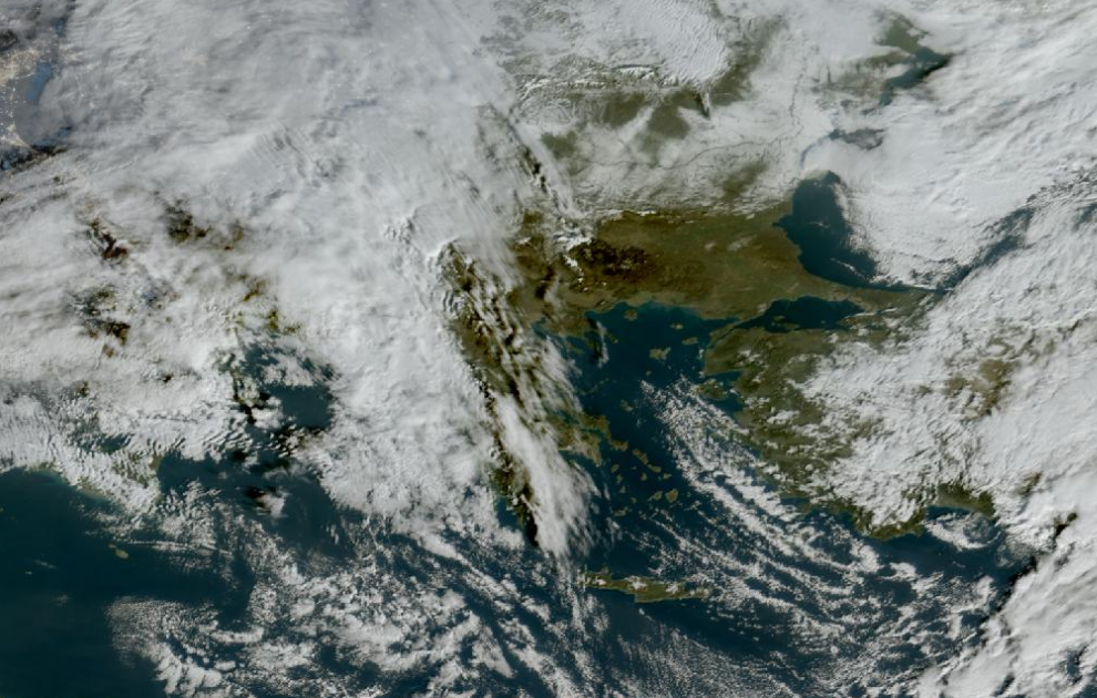 Τελευταία δορυφορική εικόνα νεφοκάλυψης