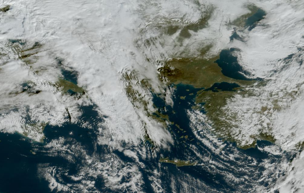 Τελευταία δορυφορική εικόνα νεφοκάλυψης