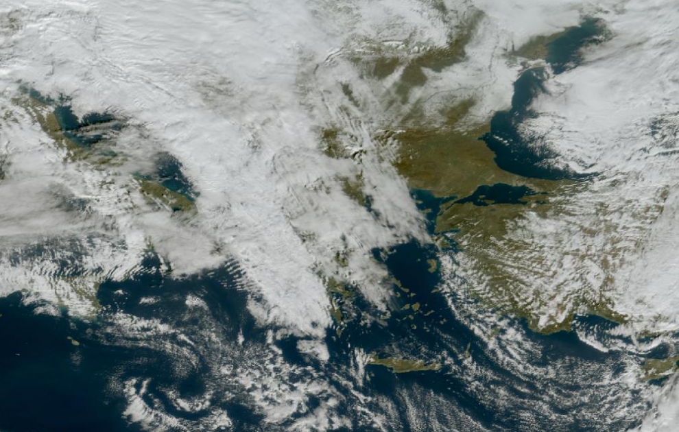 Τελευταία δορυφορική εικόνα νεφοκάλυψης