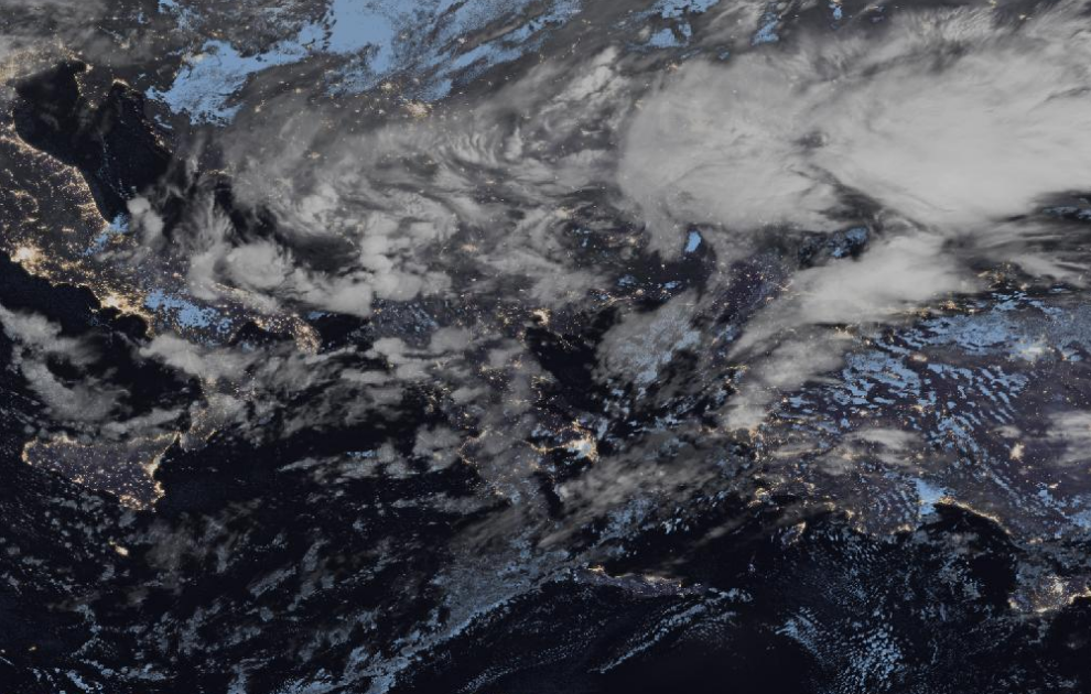 Τελευταία δορυφορική εικόνα νεφοκάλυψης