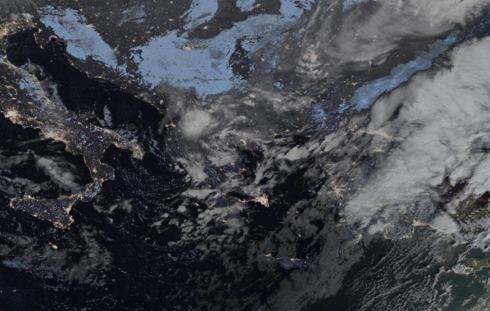 Τελευταία δορυφορική εικόνα νεφοκάλυψης