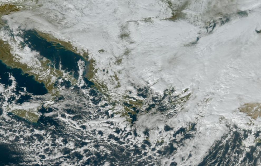 Τελευταία δορυφορική εικόνα νεφοκάλυψης