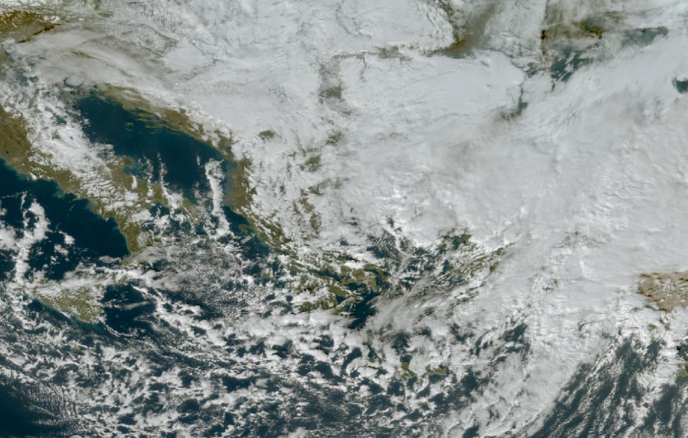 Τελευταία δορυφορική εικόνα νεφοκάλυψης