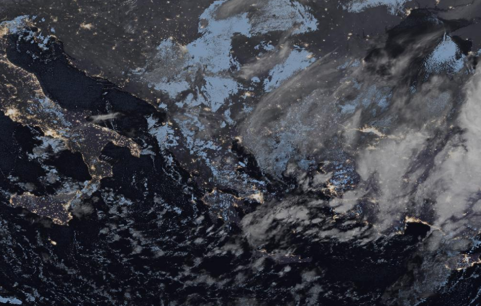 Τελευταία δορυφορική εικόνα νεφοκάλυψης