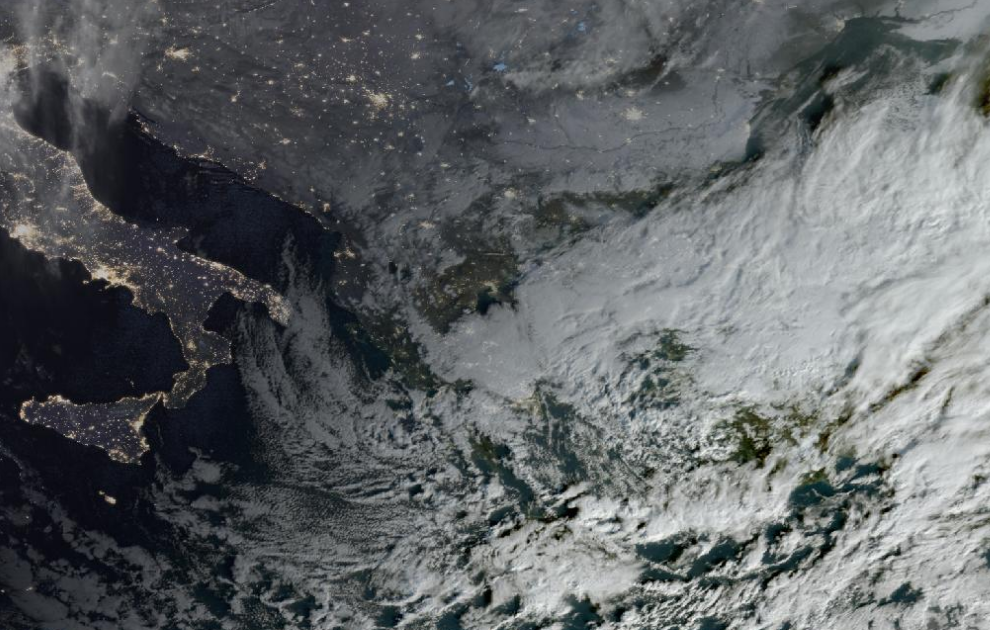 Τελευταία δορυφορική εικόνα νεφοκάλυψης