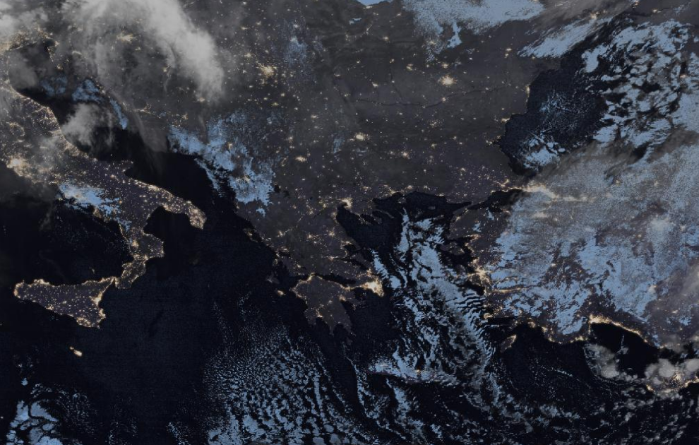 Τελευταία δορυφορική εικόνα νεφοκάλυψης