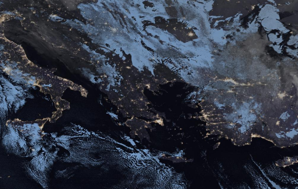 Τελευταία δορυφορική εικόνα νεφοκάλυψης