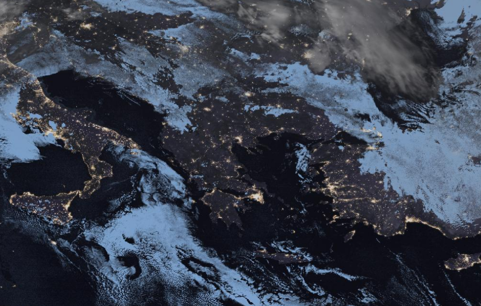 Τελευταία δορυφορική εικόνα νεφοκάλυψης