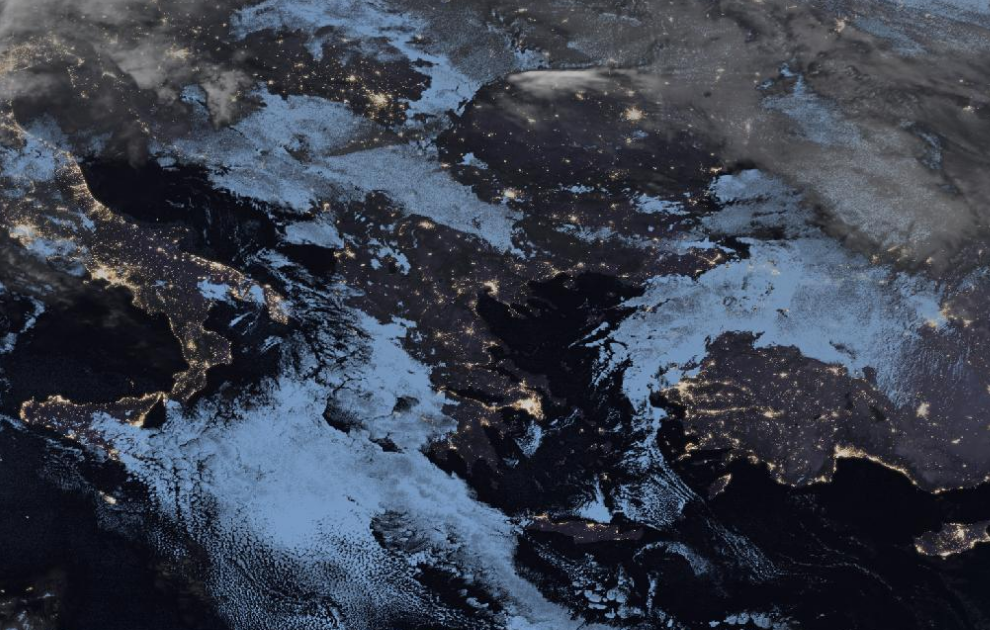 Τελευταία δορυφορική εικόνα νεφοκάλυψης