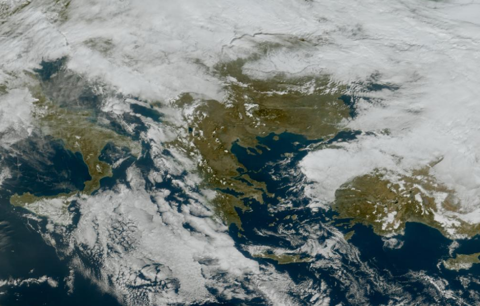 Τελευταία δορυφορική εικόνα νεφοκάλυψης