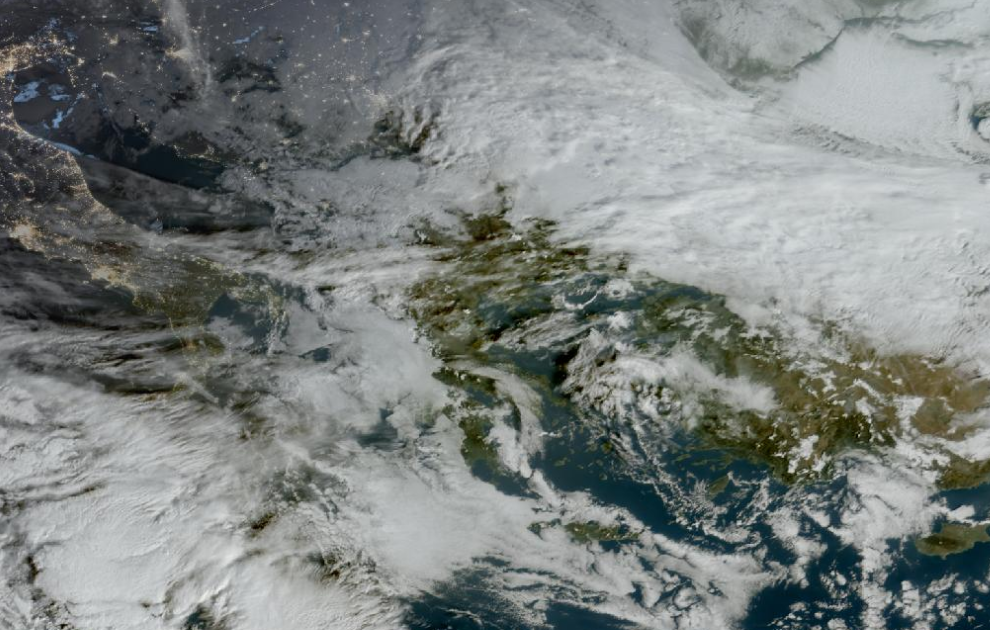 Τελευταία δορυφορική εικόνα νεφοκάλυψης