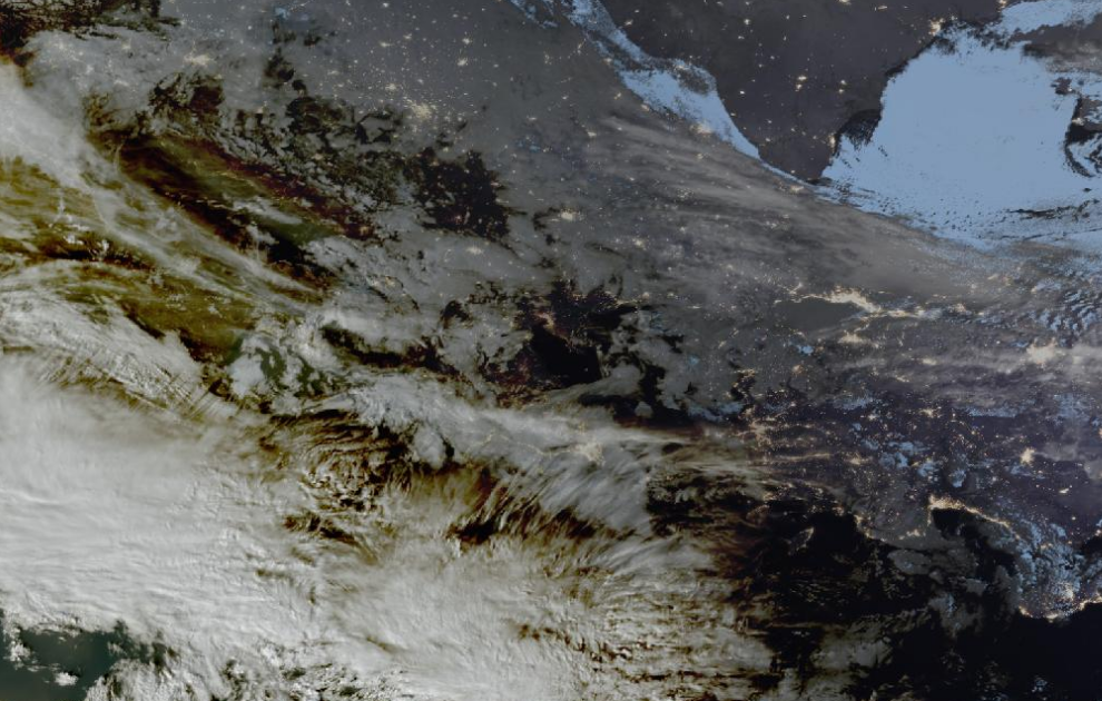 Τελευταία δορυφορική εικόνα νεφοκάλυψης