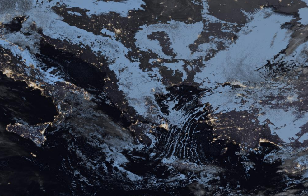 Τελευταία δορυφορική εικόνα νεφοκάλυψης