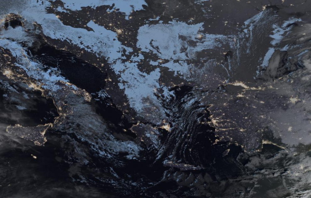 Τελευταία δορυφορική εικόνα νεφοκάλυψης