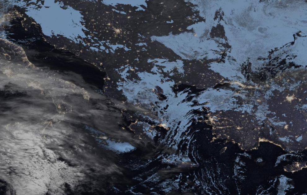 Τελευταία δορυφορική εικόνα νεφοκάλυψης