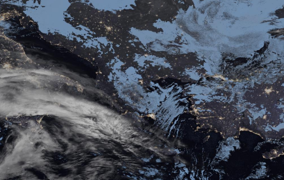 Τελευταία δορυφορική εικόνα νεφοκάλυψης