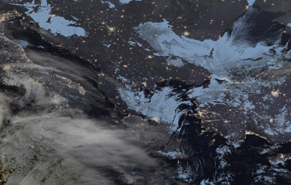 Τελευταία δορυφορική εικόνα νεφοκάλυψης