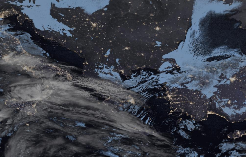 Τελευταία δορυφορική εικόνα νεφοκάλυψης