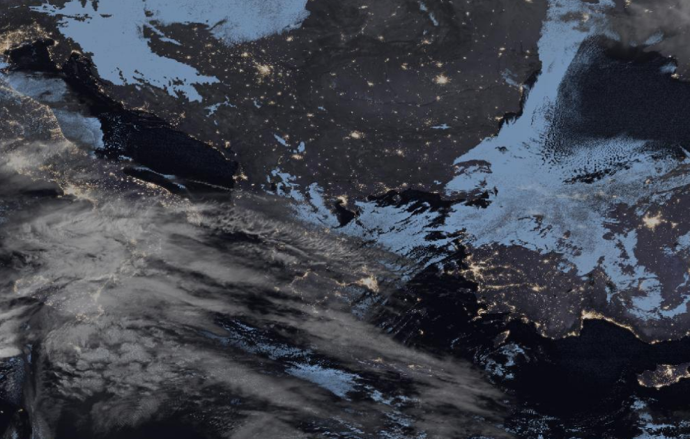 Τελευταία δορυφορική εικόνα νεφοκάλυψης