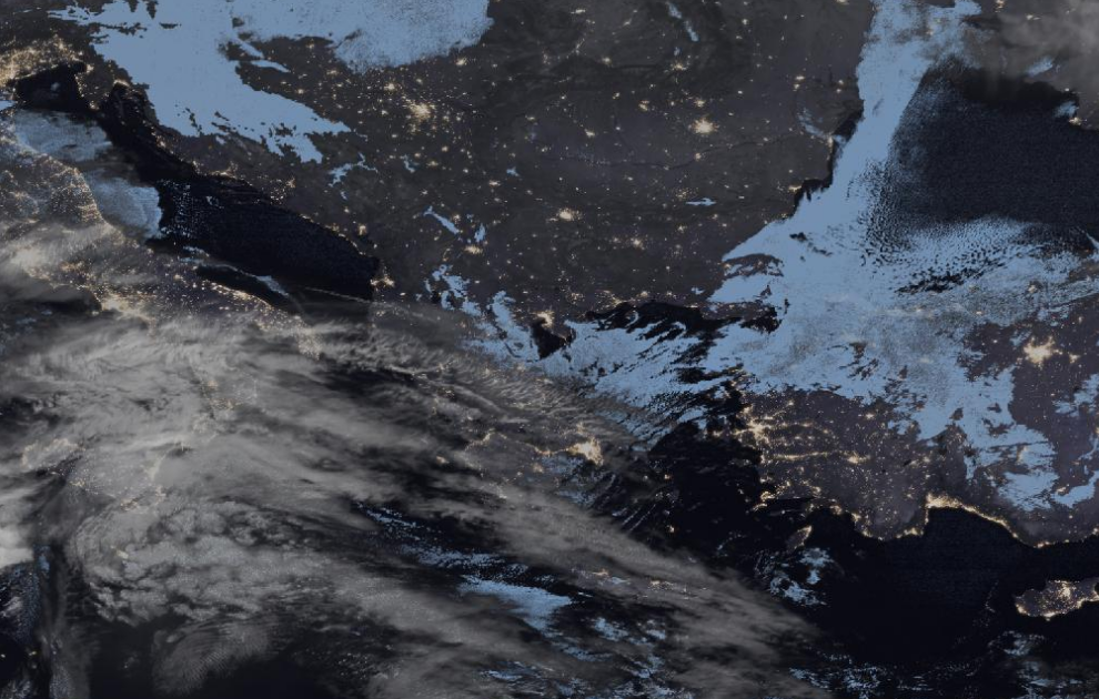 Τελευταία δορυφορική εικόνα νεφοκάλυψης