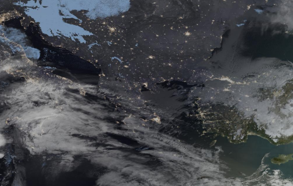 Τελευταία δορυφορική εικόνα νεφοκάλυψης