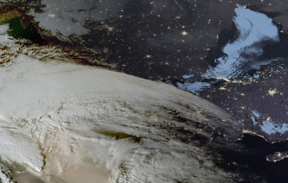 Τελευταία δορυφορική εικόνα νεφοκάλυψης