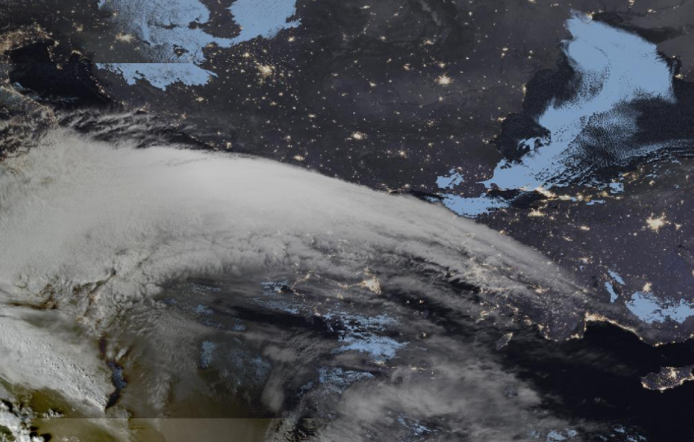 Τελευταία δορυφορική εικόνα νεφοκάλυψης