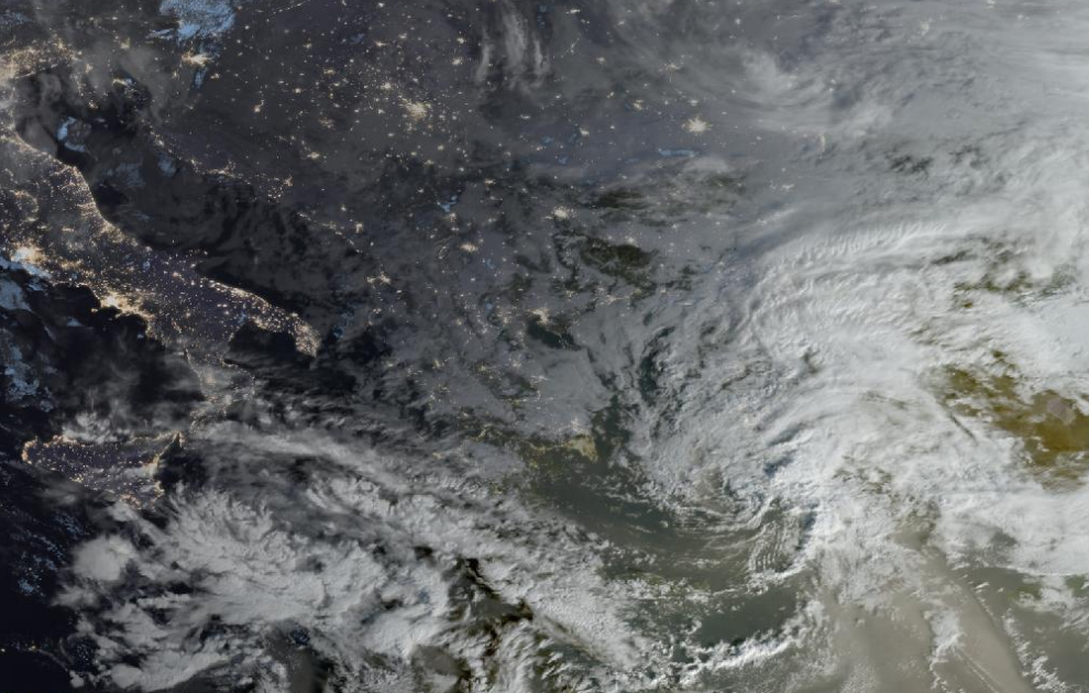 Τελευταία δορυφορική εικόνα νεφοκάλυψης