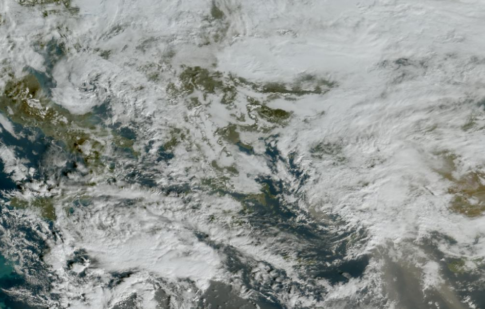 Τελευταία δορυφορική εικόνα νεφοκάλυψης