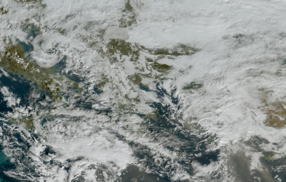 Τελευταία δορυφορική εικόνα νεφοκάλυψης