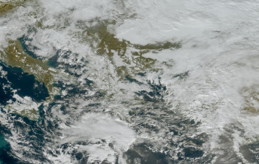 Τελευταία δορυφορική εικόνα νεφοκάλυψης