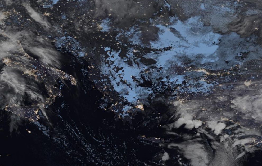 Τελευταία δορυφορική εικόνα νεφοκάλυψης