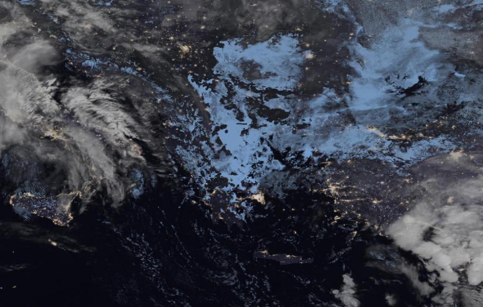 Τελευταία δορυφορική εικόνα νεφοκάλυψης