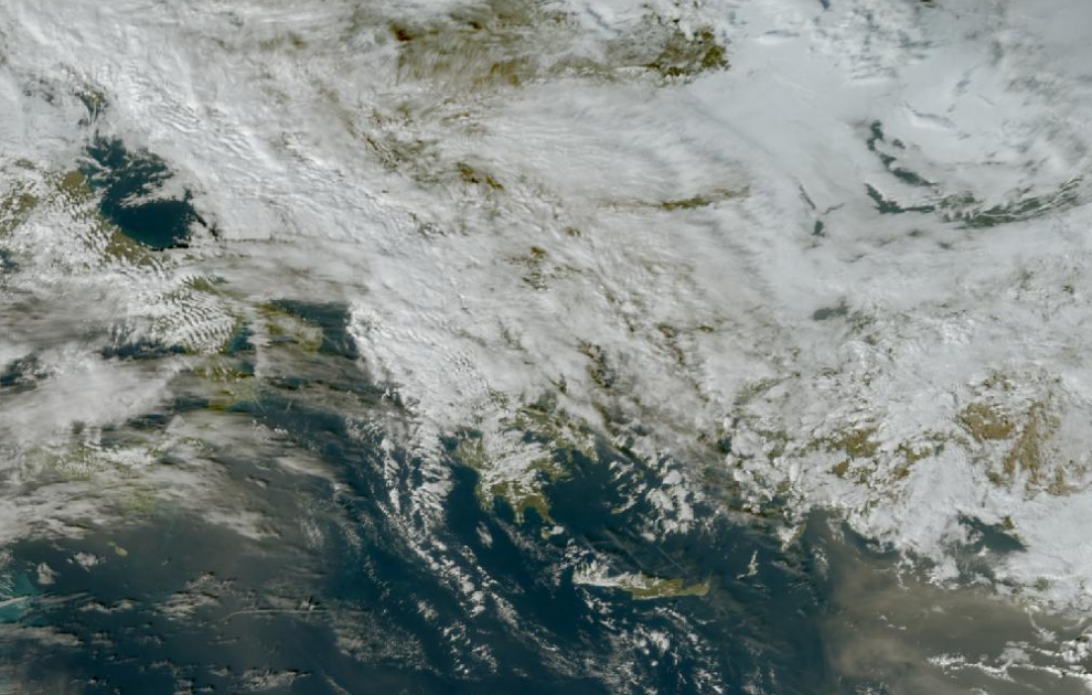 Τελευταία δορυφορική εικόνα νεφοκάλυψης