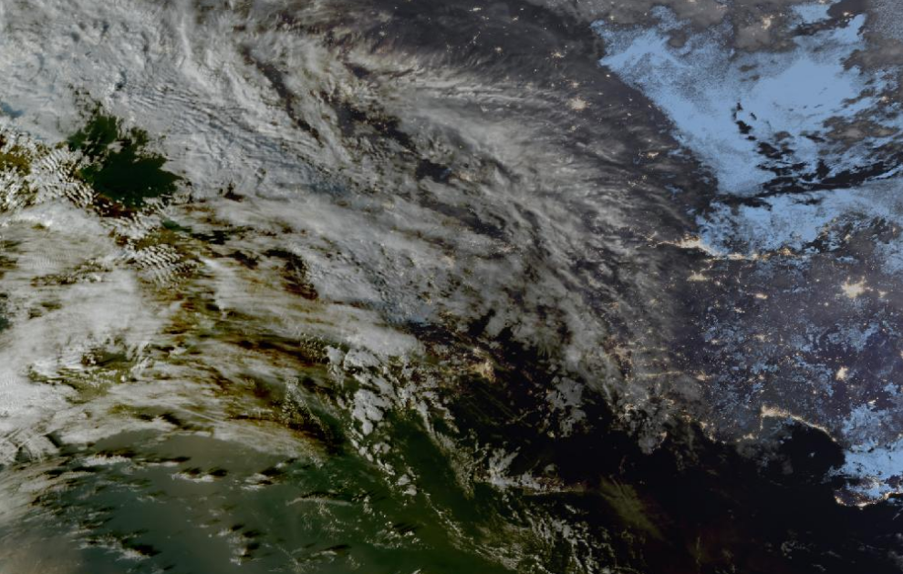 Τελευταία δορυφορική εικόνα νεφοκάλυψης