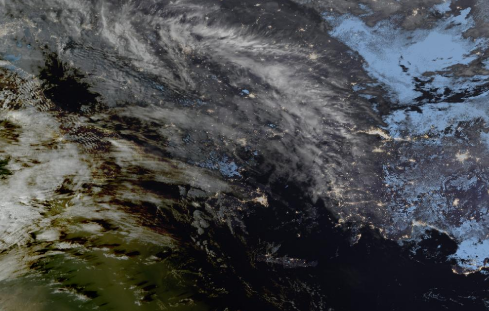 Τελευταία δορυφορική εικόνα νεφοκάλυψης