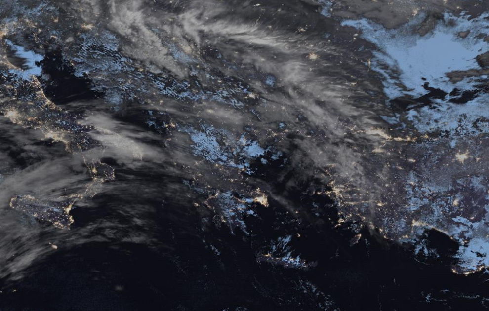 Τελευταία δορυφορική εικόνα νεφοκάλυψης